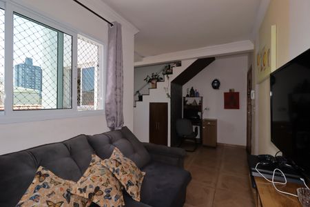 Sala de apartamento à venda com 2 quartos, 80m² em Vila Marina, Santo André