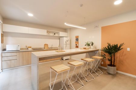 Apartamento para alugar com 24m², 1 quarto e sem vaga Apartamento para alugar com 24m², 1 quarto e sem vagaÁrea comum - Salão de festas