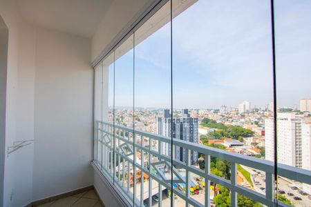 Varanda da sala de apartamento para alugar com 3 quartos, 82m² em Vila Helena, Santo André