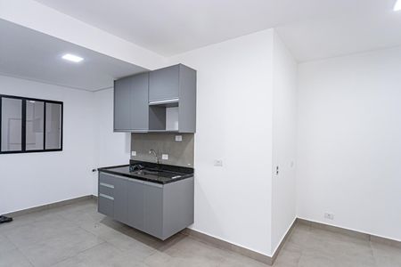 Sala, cozinha e área de serviço de apartamento para alugar com 1 quarto, 32m² em Brasilândia, São Paulo