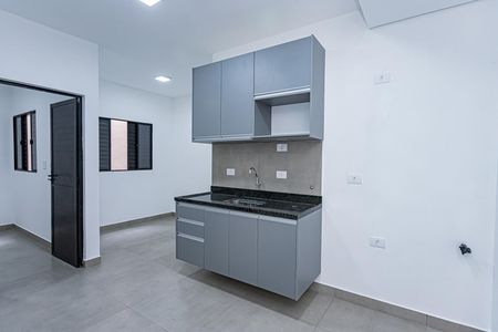 Sala, cozinha e área de serviço de apartamento para alugar com 1 quarto, 32m² em Brasilândia, São Paulo