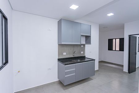 Sala, cozinha e área de serviço de apartamento para alugar com 1 quarto, 32m² em Brasilândia, São Paulo