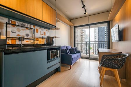 Sala/Cozinha de apartamento para alugar com 1 quarto, 30m² em Sumaré, São Paulo