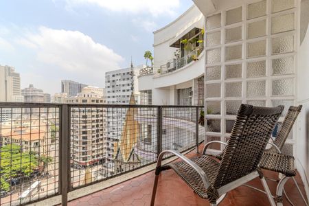 Varanda de kitnet/studio para alugar com 1 quarto, 51m² em Centro Histórico de São Paulo, São Paulo