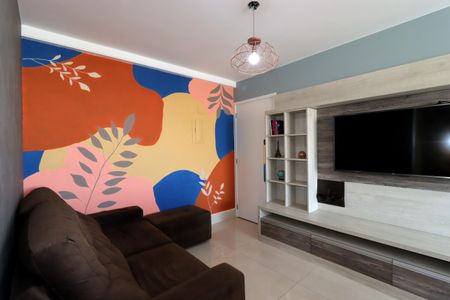 Sala de apartamento à venda com 2 quartos, 62m² em Jardim, Santo André