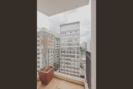 Varanda do Quarto de apartamento à venda com 1 quarto, 38m² em Paraíso, São Paulo