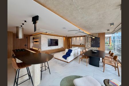 Varanda Integrada de apartamento à venda com 3 quartos, 167m² em Jardim das Acacias, São Paulo