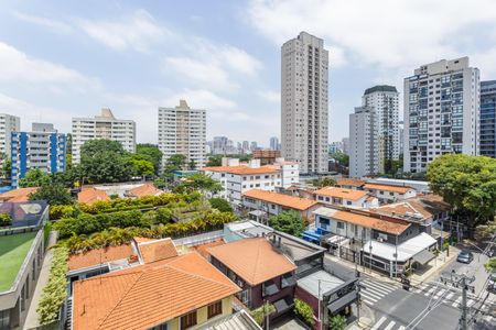 Vista Varanda da Sala de apartamento para alugar com 1 quarto, 30m² em Vila Olímpia, São Paulo