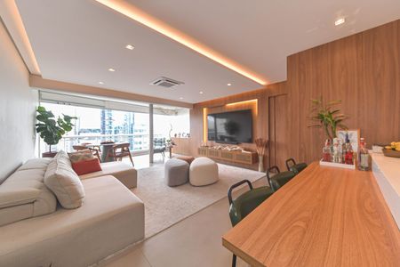 Sala de apartamento à venda com 1 quarto, 76m² em Cidade Monções, São Paulo