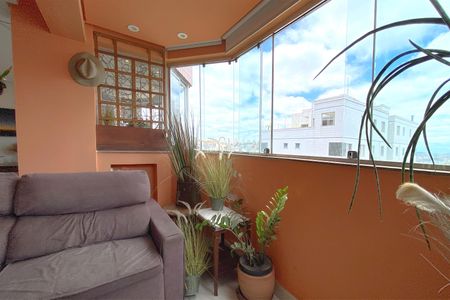 Varanda da Sala de apartamento à venda com 3 quartos, 126m² em Buritis, Belo Horizonte