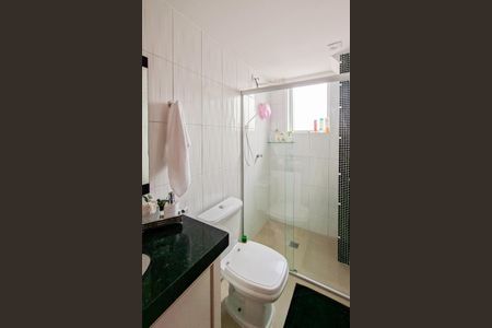 Banheiro da Suíte de apartamento à venda com 3 quartos, 82m² em Sagrada Família, Belo Horizonte