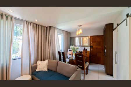 Sala de apartamento à venda com 3 quartos, 82m² em Sagrada Família, Belo Horizonte