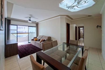 Sala de apartamento para alugar com 2 quartos, 99m² em Canto do Forte, Praia Grande