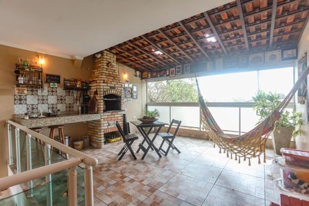 Varanda da sala  de casa à venda com 3 quartos, 180m² em Vila Nogueira, Diadema