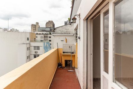 Varanda do Studio de kitnet/studio para alugar com 1 quarto, 42m² em Vila Buarque, São Paulo