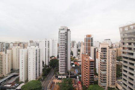 Vista da Sala de apartamento à venda com 2 quartos, 74m² em Indianópolis, São Paulo