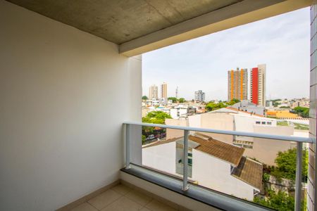 Varanda da sala de apartamento para alugar com 2 quartos, 77m² em Campestre, Santo André