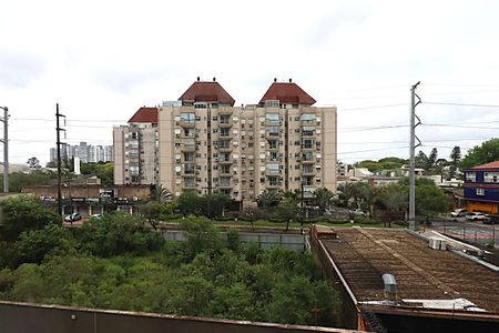Vista da Sala de apartamento à venda com 2 quartos, 60m² em São Sebastião, Porto Alegre