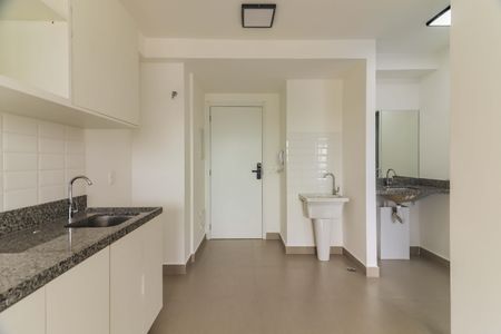 Sala - Cozinha - Lavanderia de apartamento para alugar com 1 quarto, 31m² em Butantã, São Paulo
