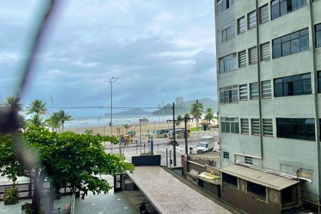 Vista da Sala de apartamento para alugar com 1 quarto, 58m² em Itararé, Santos