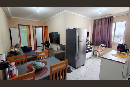 sala de apartamento para alugar com 2 quartos, 46m² em Santa Maria, Osasco