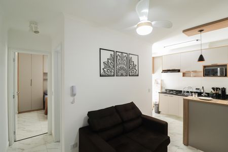Sala/Cozinha/Área de Serviço de apartamento à venda com 1 quarto, 30m² em Parque Peruche, São Paulo