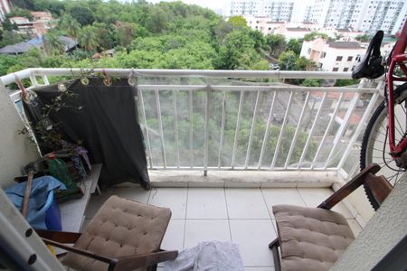 Varanda de apartamento à venda com 2 quartos, 51m² em Taquara, Rio de Janeiro