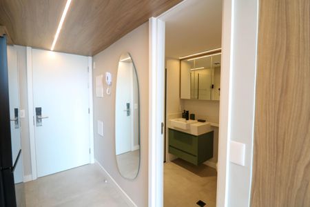 Cozinha de kitnet/studio para alugar com 1 quarto, 34m² em Jardim das Acacias, São Paulo