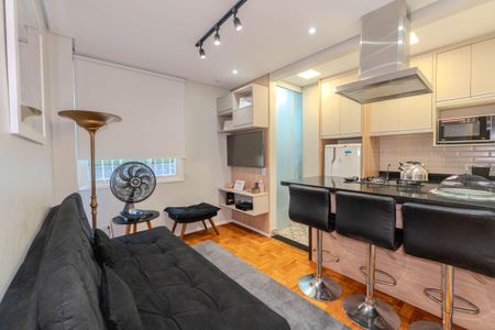 Sala de apartamento à venda com 1 quarto, 37m² em Consolação, São Paulo