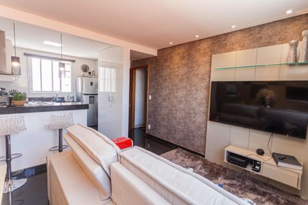 Sala de apartamento para alugar com 2 quartos, 72m² em Carvalho de Brito, Belo Horizonte