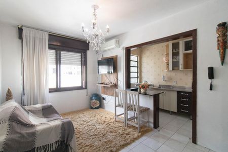 Sala de apartamento à venda com 1 quarto, 40m² em Jardim Botânico, Porto Alegre