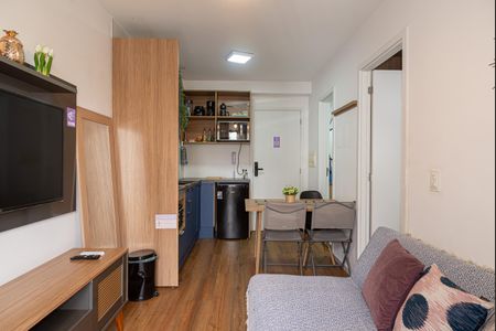 Sala de apartamento para alugar com 1 quarto, 29m² em Bela Vista, São Paulo