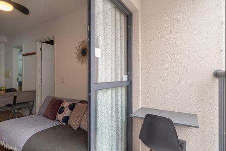 Varanda da Sala de apartamento para alugar com 1 quarto, 29m² em Bela Vista, São Paulo