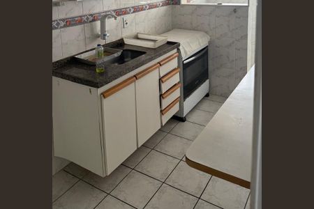 Cozinha de apartamento para alugar com 1 quarto, 45m² em Aviação, Praia Grande