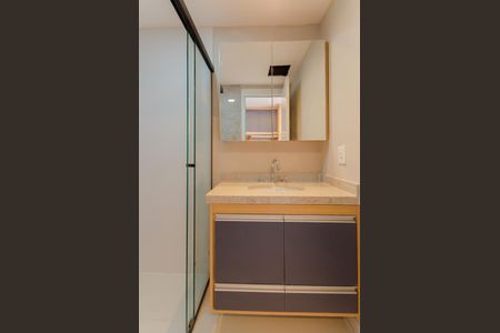 Banheiro de kitnet/studio para alugar com 1 quarto, 22m² em Cursino, São Paulo