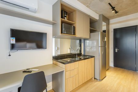 Studio de kitnet/studio para alugar com 1 quarto, 22m² em Indianópolis, São Paulo