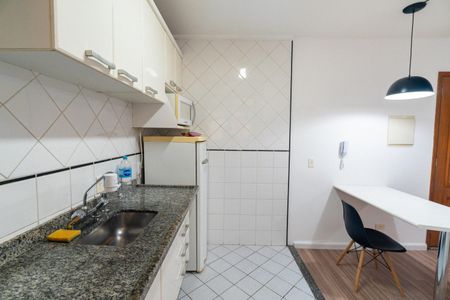 Cozinha de apartamento para alugar com 1 quarto, 27m² em Vila Monte Alegre, São Paulo