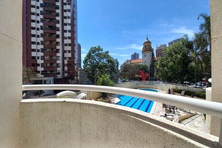 Varanda da Sala  de apartamento à venda com 1 quarto, 70m² em Cambuí, Campinas