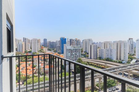 Varanda da Sala de apartamento para alugar com 1 quarto, 38m² em Campo Belo, São Paulo