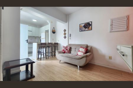 Sala de apartamento para alugar com 1 quarto, 45m² em José Menino, Santos