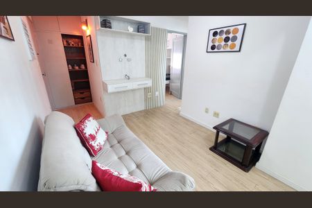 Sala de apartamento para alugar com 1 quarto, 45m² em José Menino, Santos
