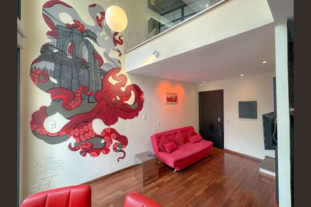 Sala/Cozinha de apartamento para alugar com 1 quarto, 50m² em Pompeia, São Paulo