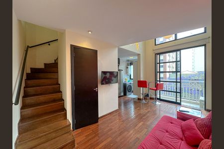 Sala/Cozinha de apartamento para alugar com 1 quarto, 50m² em Pompeia, São Paulo