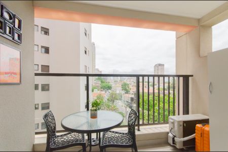 Varanda de kitnet/studio para alugar com 1 quarto, 27m² em Vila Mariana, São Paulo