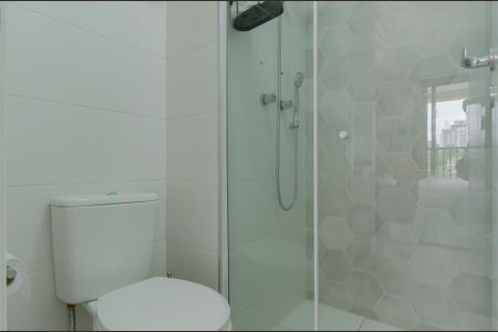 Banheiro de kitnet/studio para alugar com 1 quarto, 27m² em Vila Mariana, São Paulo