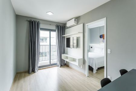 Sala de apartamento à venda com 1 quarto, 41m² em Indianópolis, São Paulo