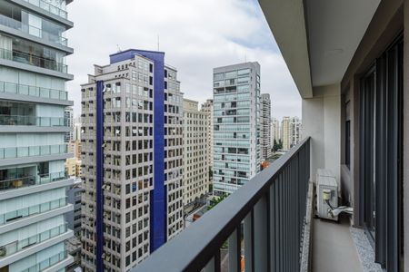 Varanda de apartamento à venda com 1 quarto, 41m² em Indianópolis, São Paulo