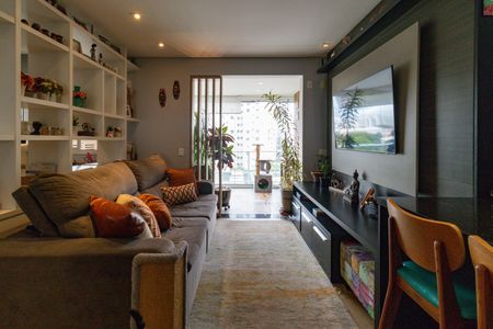 Sala de apartamento à venda com 2 quartos, 87m² em Vila Anastácio, São Paulo