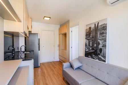 Sala de apartamento para alugar com 1 quarto, 27m² em Campo Belo, São Paulo