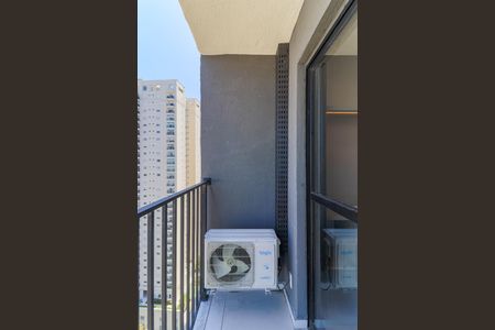 Varanda da Sala de apartamento para alugar com 1 quarto, 27m² em Campo Belo, São Paulo